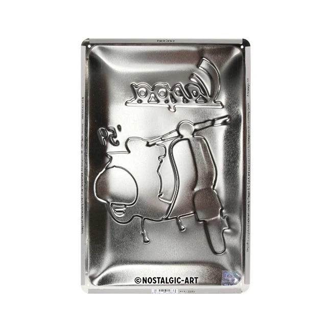 Nostalgic-Art 20x30cm Metal Wall Hanging Sign Plaque Vespa The Italian Classic - Image 4