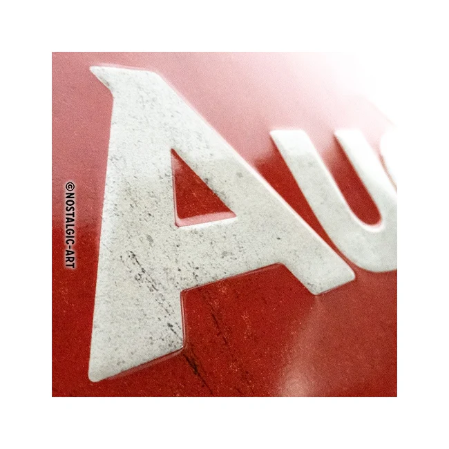 Nostalgic-Art Audi Logo Red Shine 20x30cm Medium Metal Tin Sign Plaque - Image 3