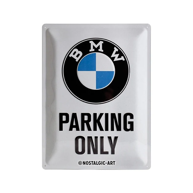 Nostalgic-Art BMW Parking Only 30x40cm Large Metal Tin Sign Plaque - Image 2