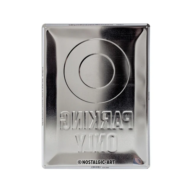 Nostalgic-Art BMW Parking Only 30x40cm Large Metal Tin Sign Plaque - Image 4