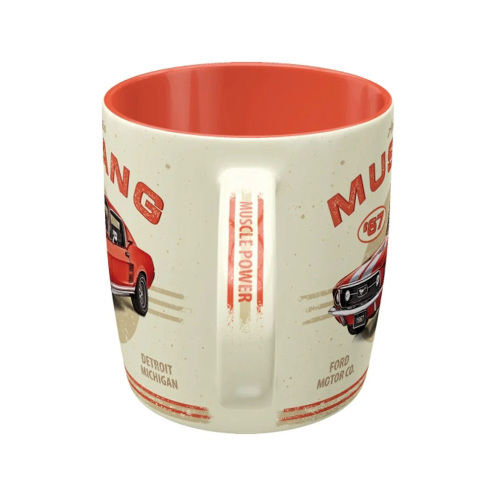 Nostalgic-Art Ceramic Coffee Mug Ford Mustang GT 1967 Red Design 330ml - Image 3