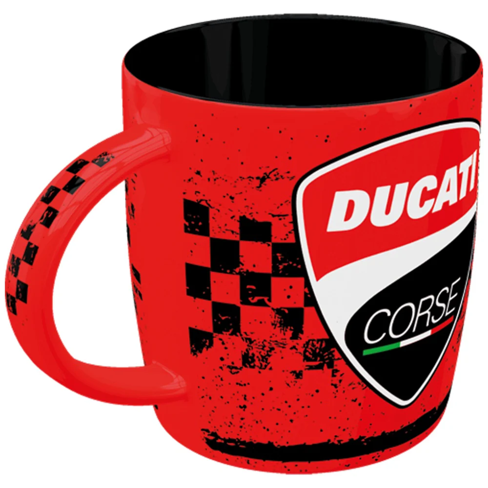Nostalgic-Art Ceramic Drinking Mug Ducati Corse Racing Logo 9x9x9cm - Image 5