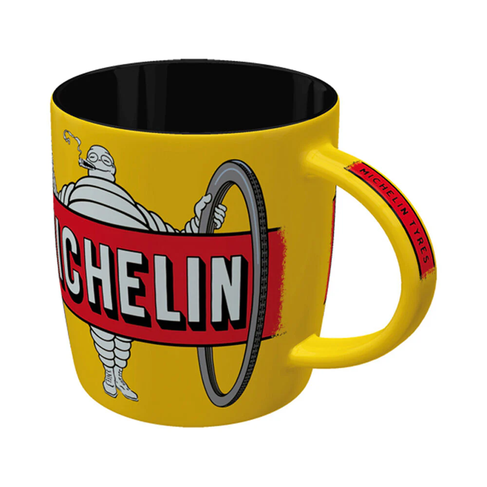 Nostalgic-Art Ceramic Mug Michelin Tyres Bibendum Retro Yellow 330ml Capacity - Image 2