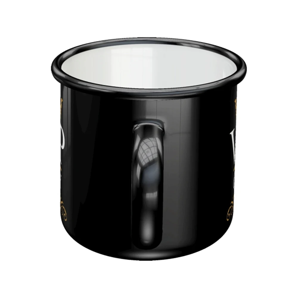 Nostalgic-Art Enamel Coffee Mug VIP Only Black and Gold 8x8cm - Image 3