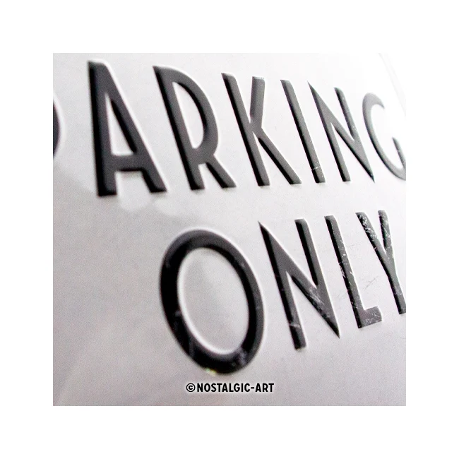Nostalgic-Art Fiat Parking Only 30x40cm Large Metal Tin Sign Plaque - Image 3