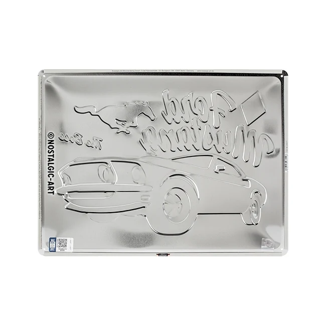 Nostalgic-Art Ford Mustang Meet The Boss 30x40cm Large Metal Tin Sign Plaque - Image 4