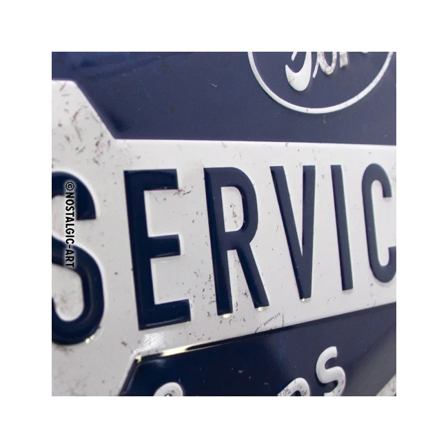 Nostalgic-Art Ford Service and Repairs 20x30cm Medium Metal Tin Sign Plaque - Image 3