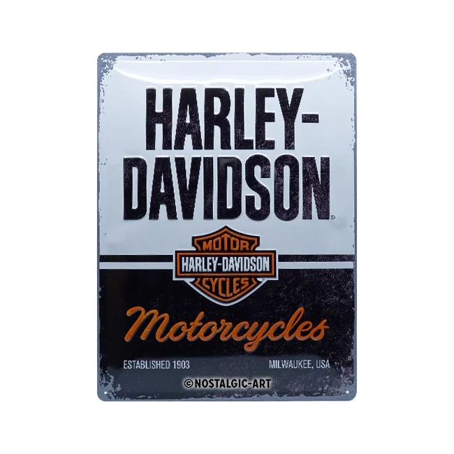 Nostalgic-Art Harley-Davidson Motorcycles 30x40cm Large Metal Tin Sign Plaque - Image 2