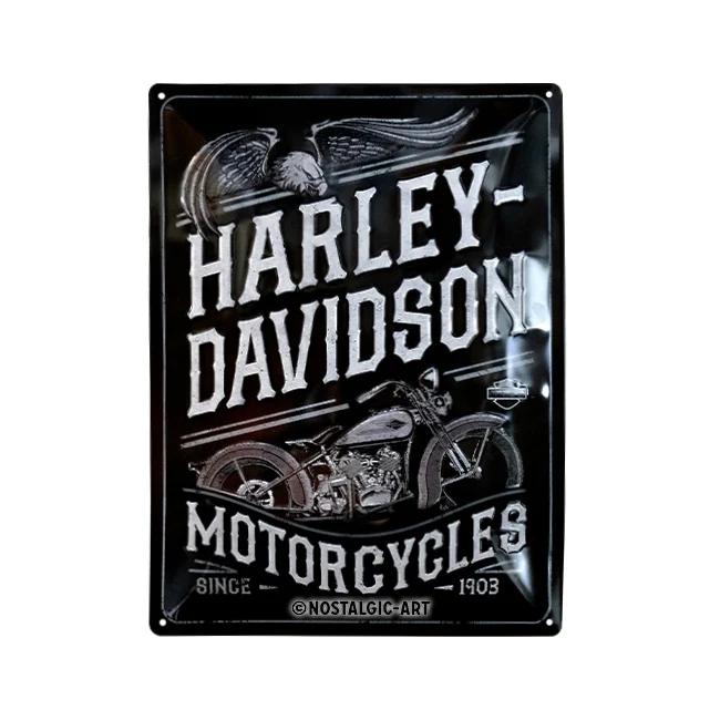 Nostalgic-Art Harley-Davidson Motorcycles Eagle 30x40cm Large Metal Sign Plaque - Image 2