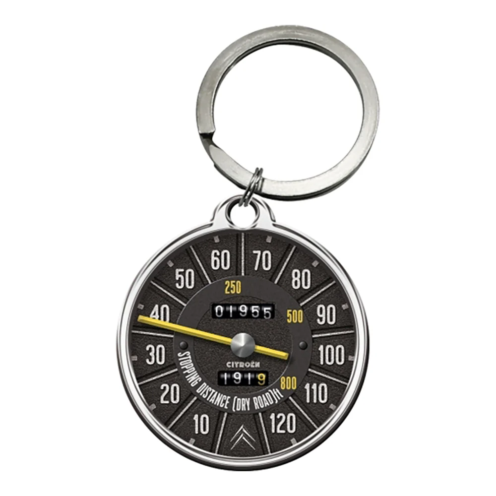 Nostalgic-Art Keyring Round Citroen Tacho 7.5x4x0.3cm