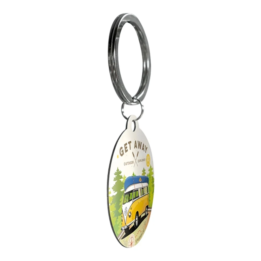 Nostalgic-Art Keyring Round VW Lets Get Away 7.5x4x0.3cm - Image 2