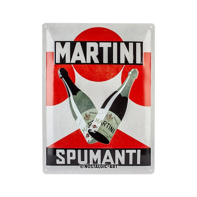 Nostalgic-Art Martini Spumanti 30x40cm Large Metal Tin Sign Plaque - Image 2