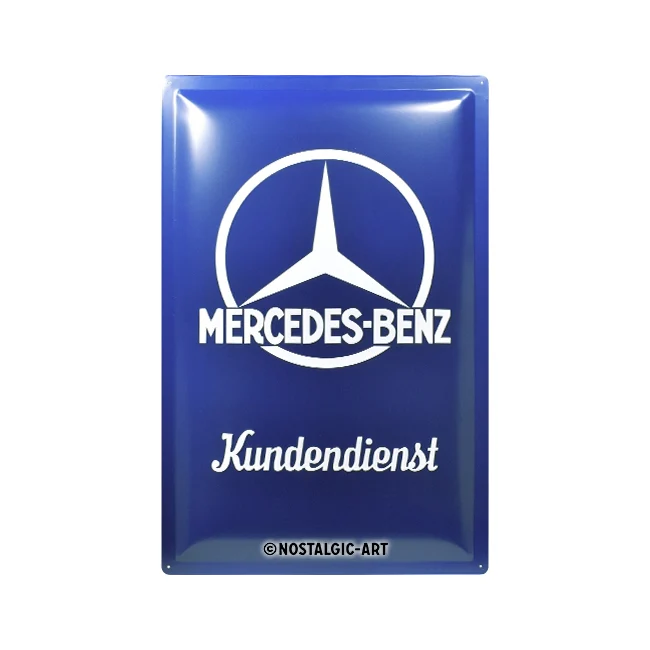 Nostalgic-Art Mercedes-Benz Customer Service 40x60cm Metal XL Sign Plaque - Image 2