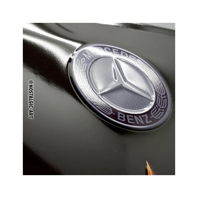 Nostalgic-Art Mercedes-Benz Logo Evolution 30x40cm Large Metal Tin Sign Plaque - Image 3