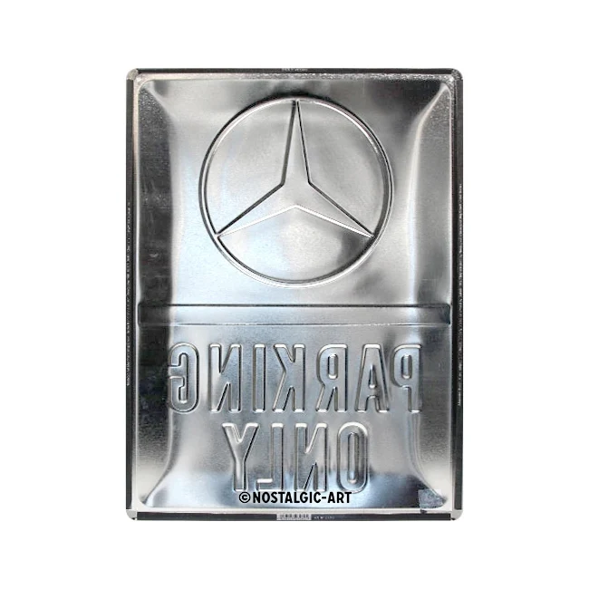Nostalgic-Art Mercedes-Benz Parking Only 30x40cm Large Metal Tin Sign Plaque - Image 4