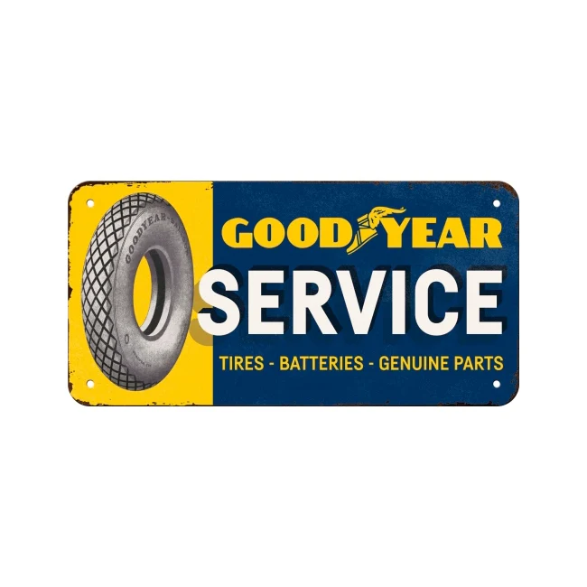 Nostalgic-Art Metal 10x20cm Hanging Sign Plaque Goodyear Service - Image 6