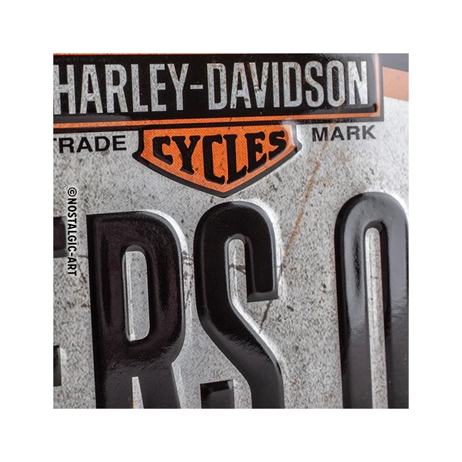 Nostalgic-Art Metal 10x20cm Hanging Sign Plaque Harley-Davidson Riders Only - Image 2