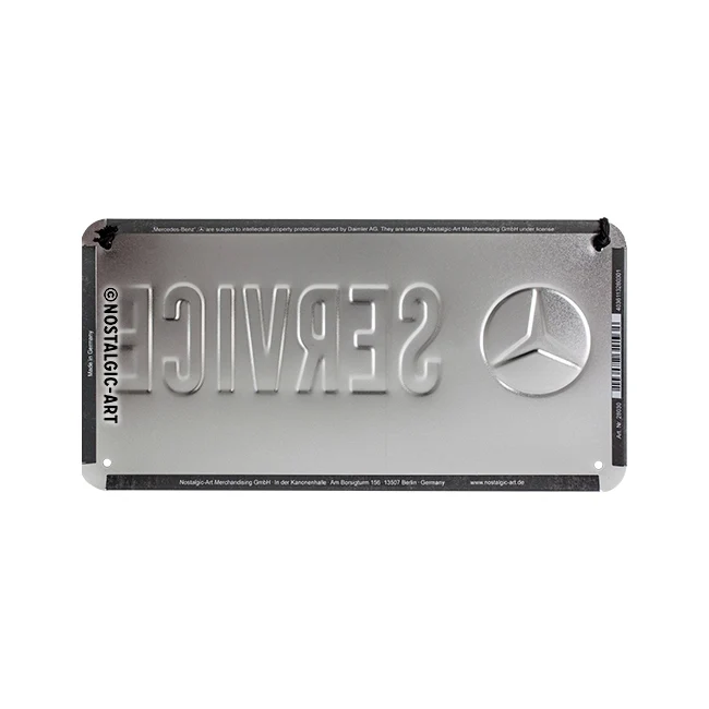 Nostalgic-Art Metal 10x20cm Hanging Sign Plaque Mercedes-Benz Service - Image 4