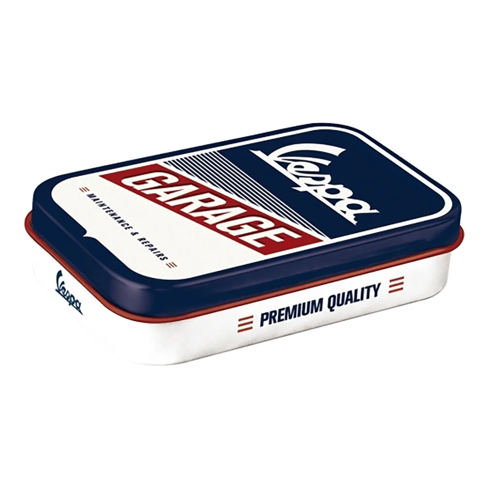 Nostalgic-Art Mint Tin Box XL with Mints Vespa Garage 10x6x2cm (Blue)
