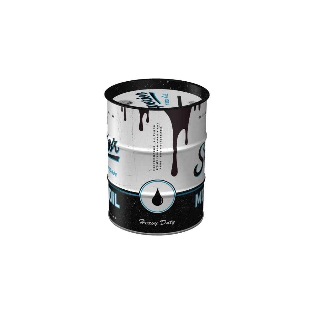 Nostalgic-Art Money Box Oil Barrel BMW Motor 9.3x9.3x11.5cm - Image 2