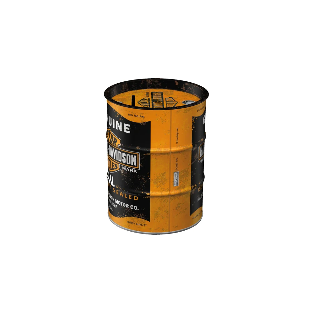 Nostalgic-Art Money Box Oil Barrel Harley-Davidson Genuine 9.3x9.3x11.5cm - Image 4