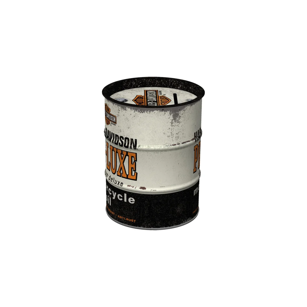 Nostalgic-Art Money Box Oil Barrel Harley-Davidson Pre-Luxe 9.3x9.3x11.5cm - Image 2