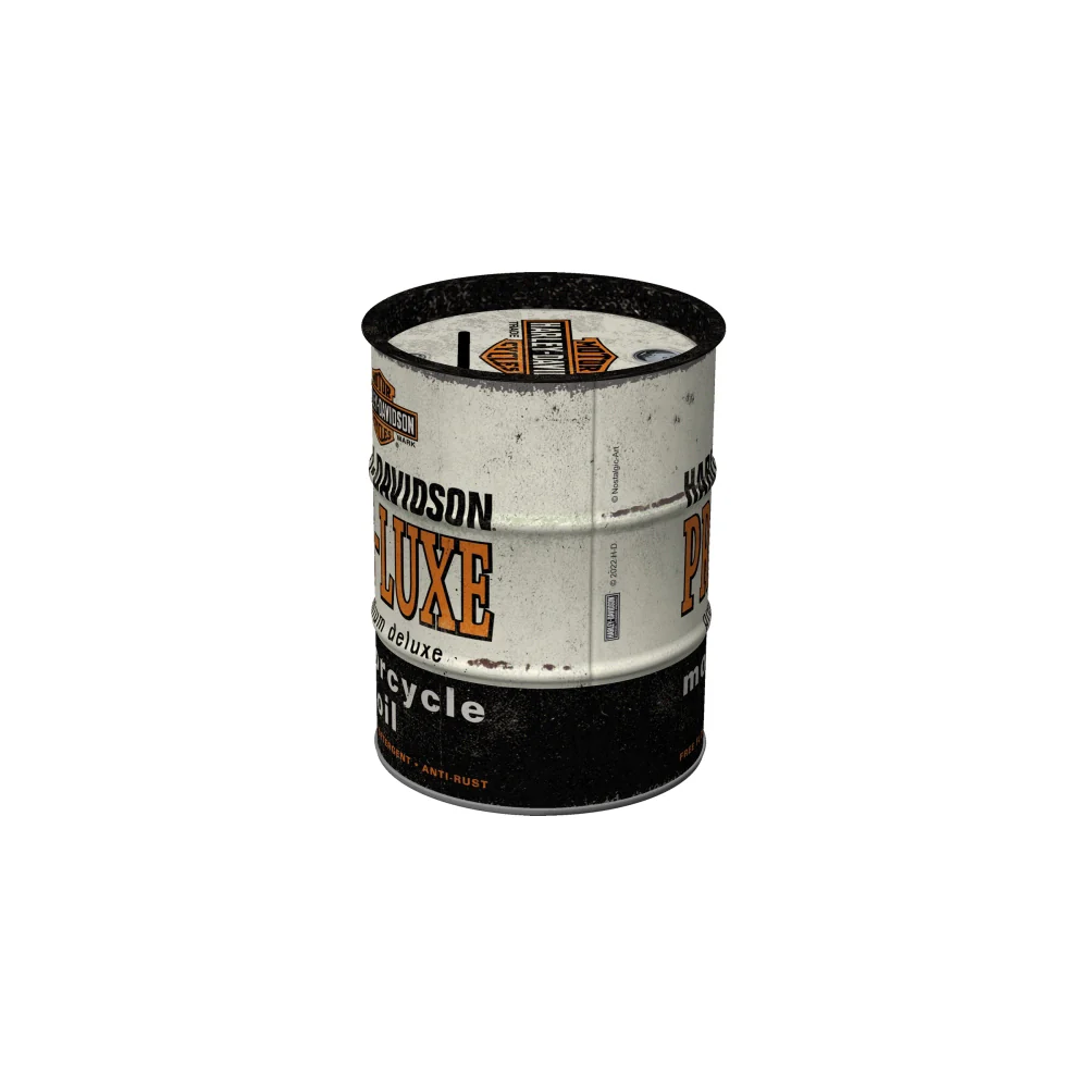 Nostalgic-Art Money Box Oil Barrel Harley-Davidson Pre-Luxe 9.3x9.3x11.5cm - Image 4