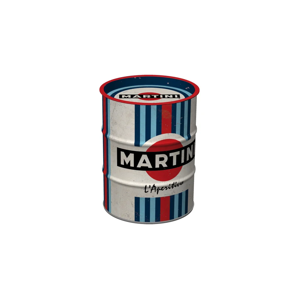 Nostalgic-Art Money Box Oil Barrel Martini L'Aperitivo 9.3x9.3x11.5cm - Image 3