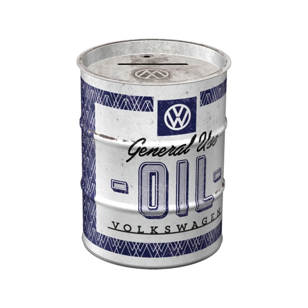 Nostalgic-Art Money Box Oil Barrel VW General Use 9.3x9.3x11.5cm