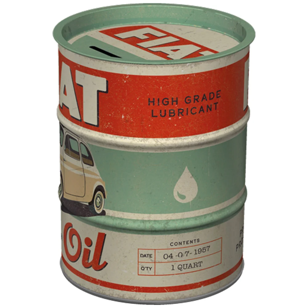 Nostalgic-Art Money Storage Box Oil Fiat Premium Protection 9.3x9.3x11.5cm - Image 3