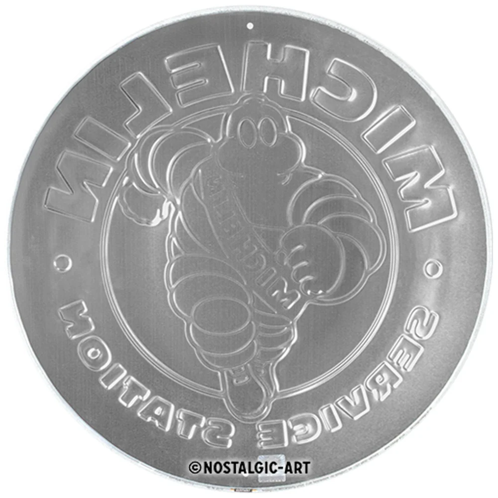 Nostalgic-Art Round Sign Michelin Service Station 35x35x0.5cm - Image 2