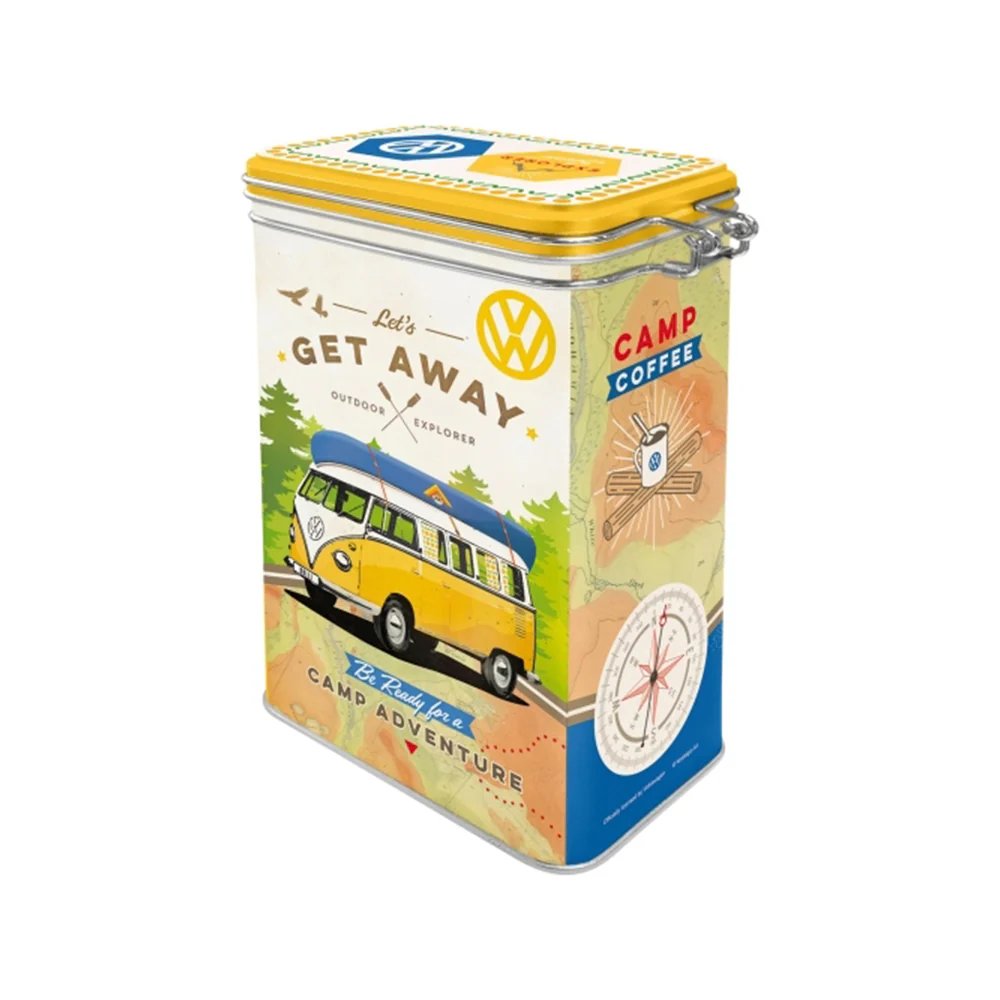 Nostalgic-Art Storage Clip Top Tin 1.3L 17.5cm Lets Get Away - Image 2