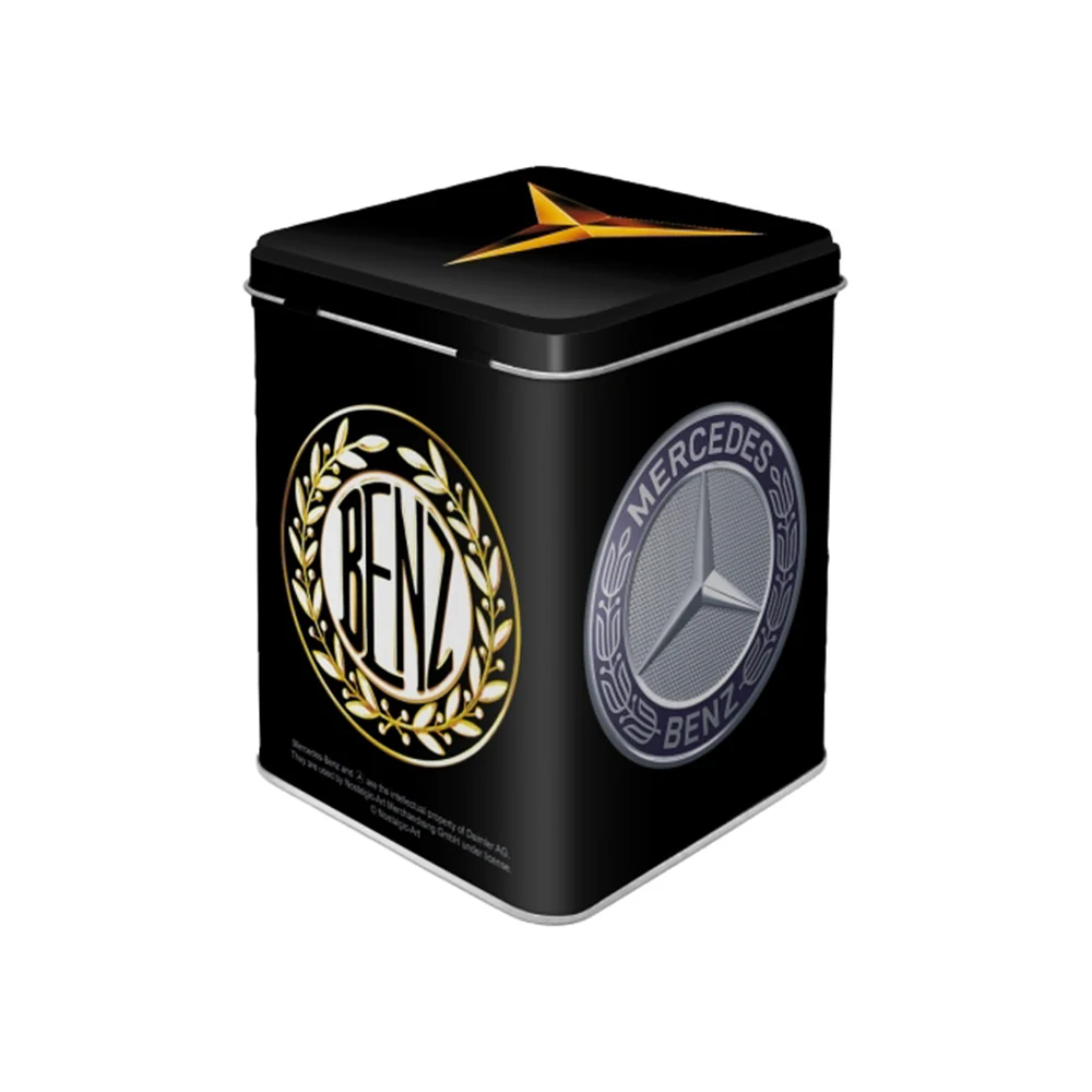 Nostalgic-Art Storage Tin 7.5x9.5cm Mercedes Benz Logo Evolution Container - Image 2
