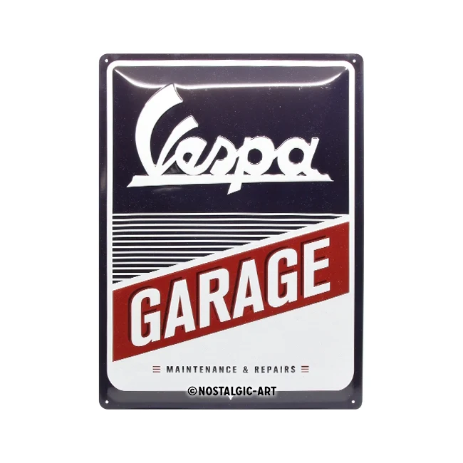 Nostalgic-Art Vespa Garage 30x40cm Large Metal Tin Sign Plaque - Image 2