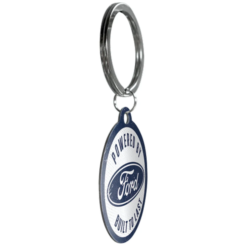 Nostalgic-Art Vintage/Retro Keyring Round Ford Built To Last 7.5x4x0.3cm - Image 2
