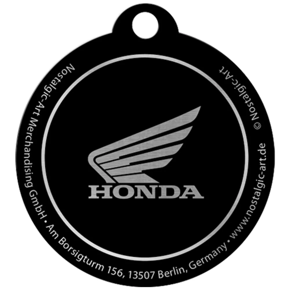 Nostalgic-Art Vintage/Retro Keyring Round Honda Logo 7.5x4x0.3cm (Red) - Image 3