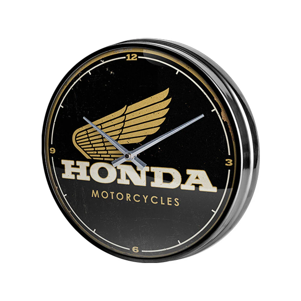 Nostalgic-Art Wall Clock Vintage Honda Motorcycles Design Retro Metal 30cm - Image 2