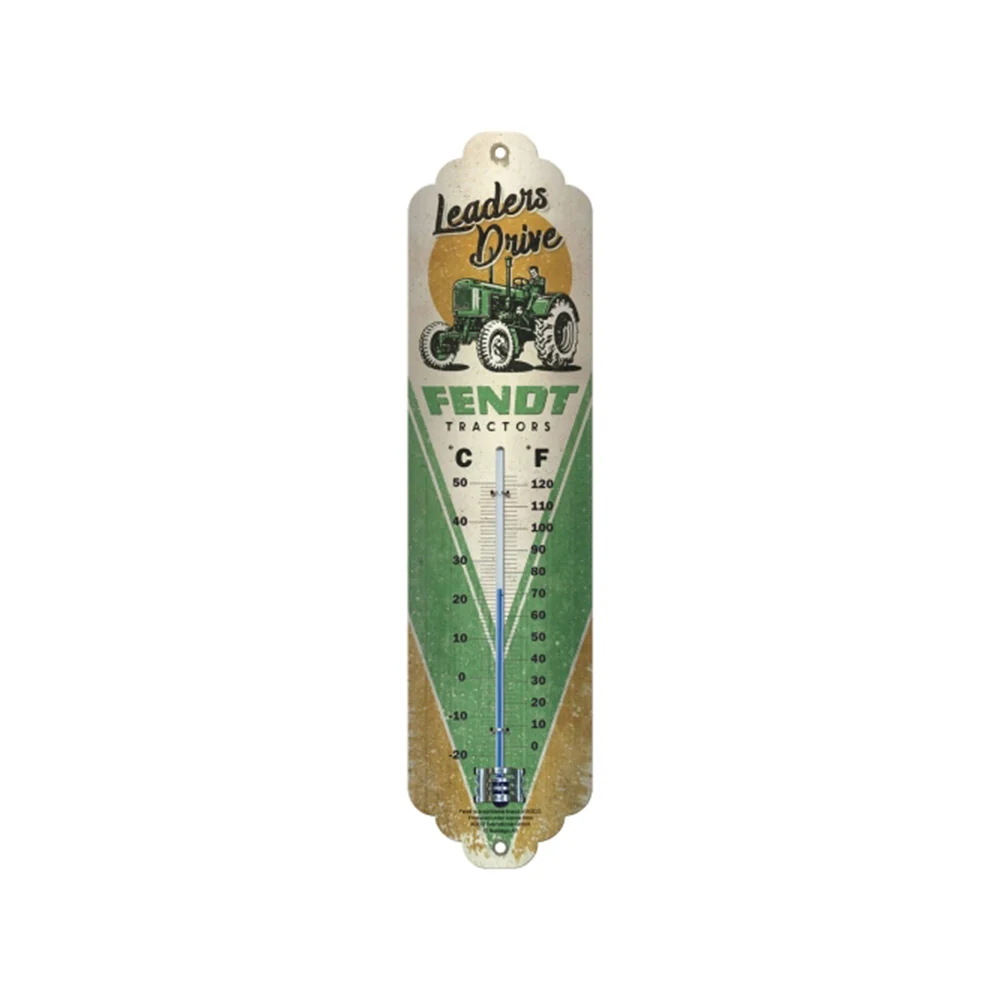 Nostalgic-Art Wall Metal Thermometer Fendt Leaders Drive 28x6.5x2cm