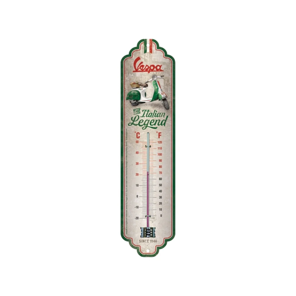 Nostalgic-Art Wall Metal Thermometer Vespa Italian Legend 28x6.5x2cm
