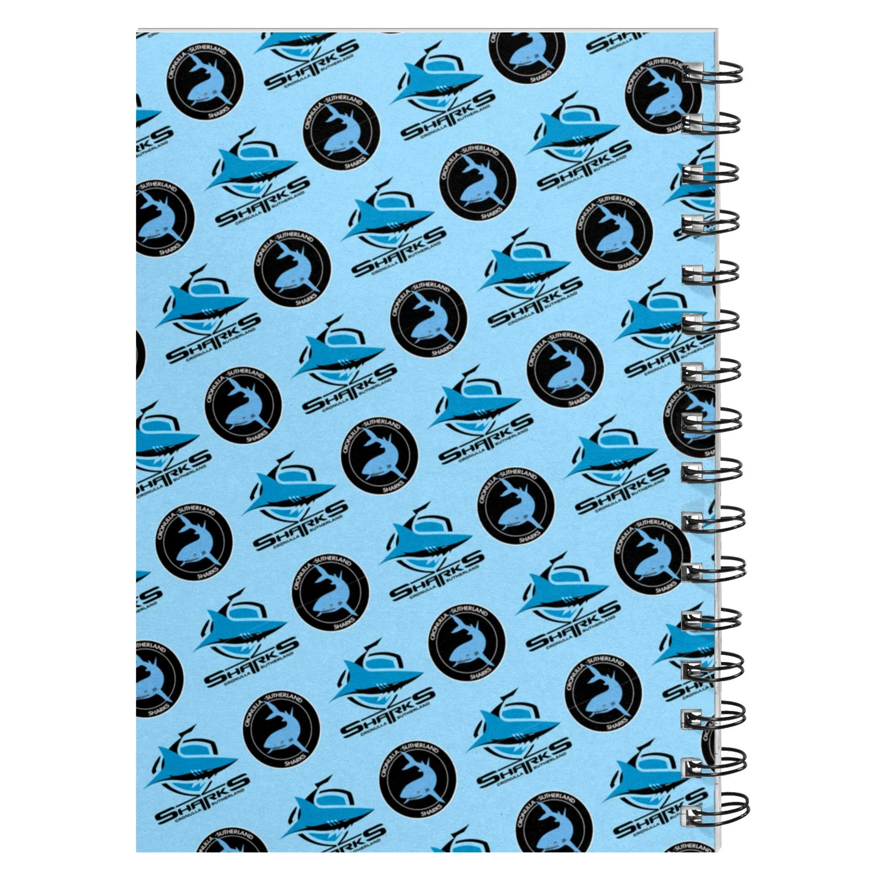 NRL - Cronulla-Sutherland Sharks Hardcover A5 Spiral Notebook - Image 2