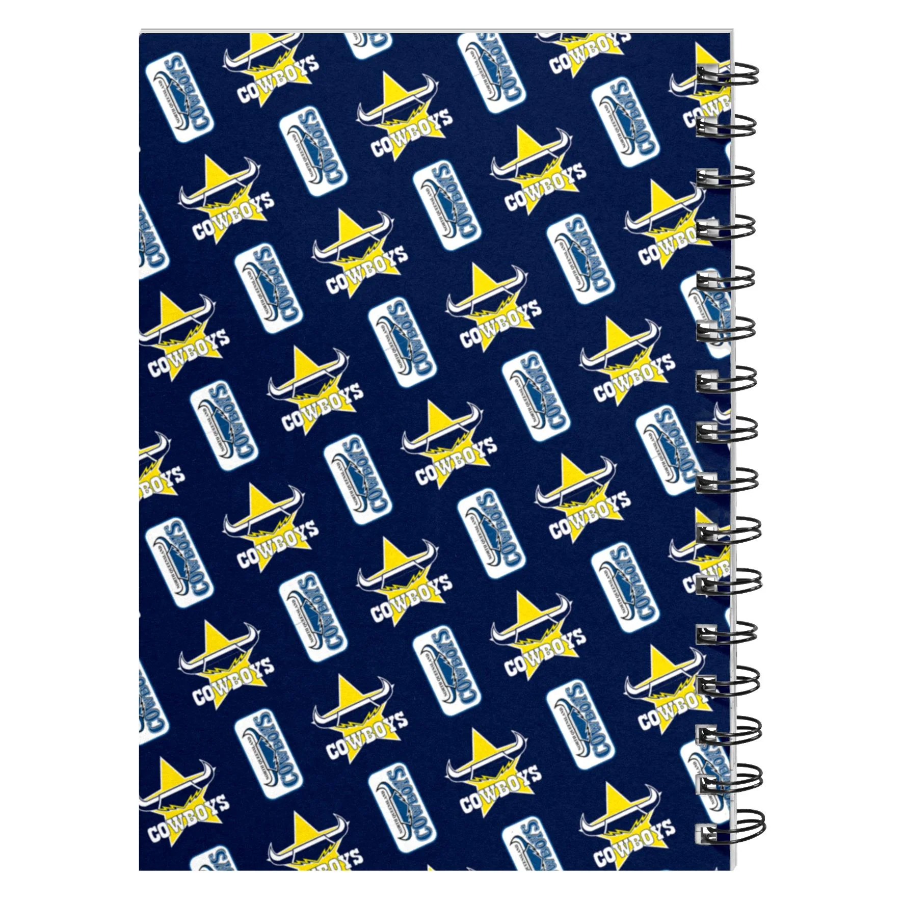 NRL - North Queensland Cowboys Hardcover A5 Spiral Notebook - Image 2