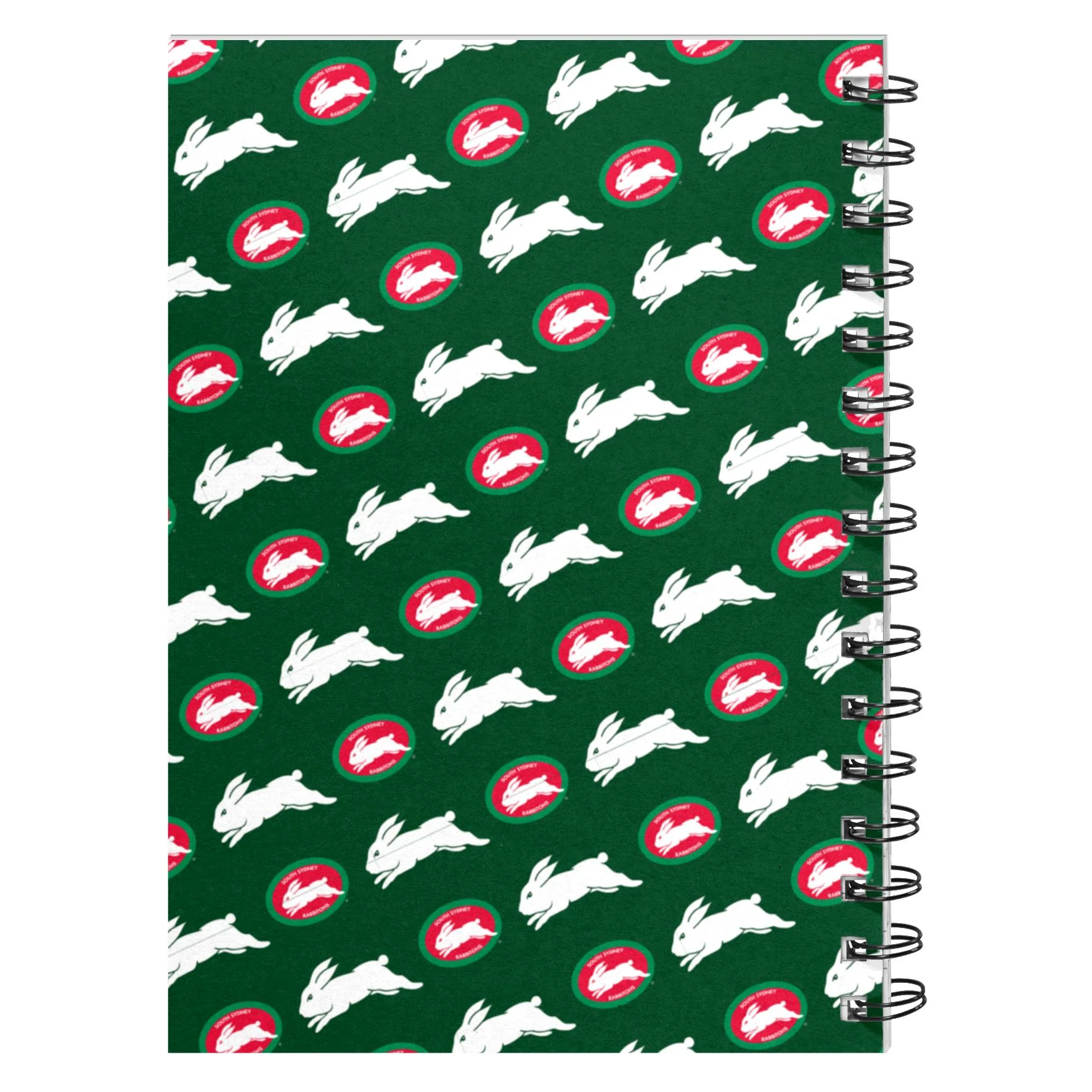 NRL - South Sydney Rabbitohs Hardcover A5 Spiral Notebook - Image 2