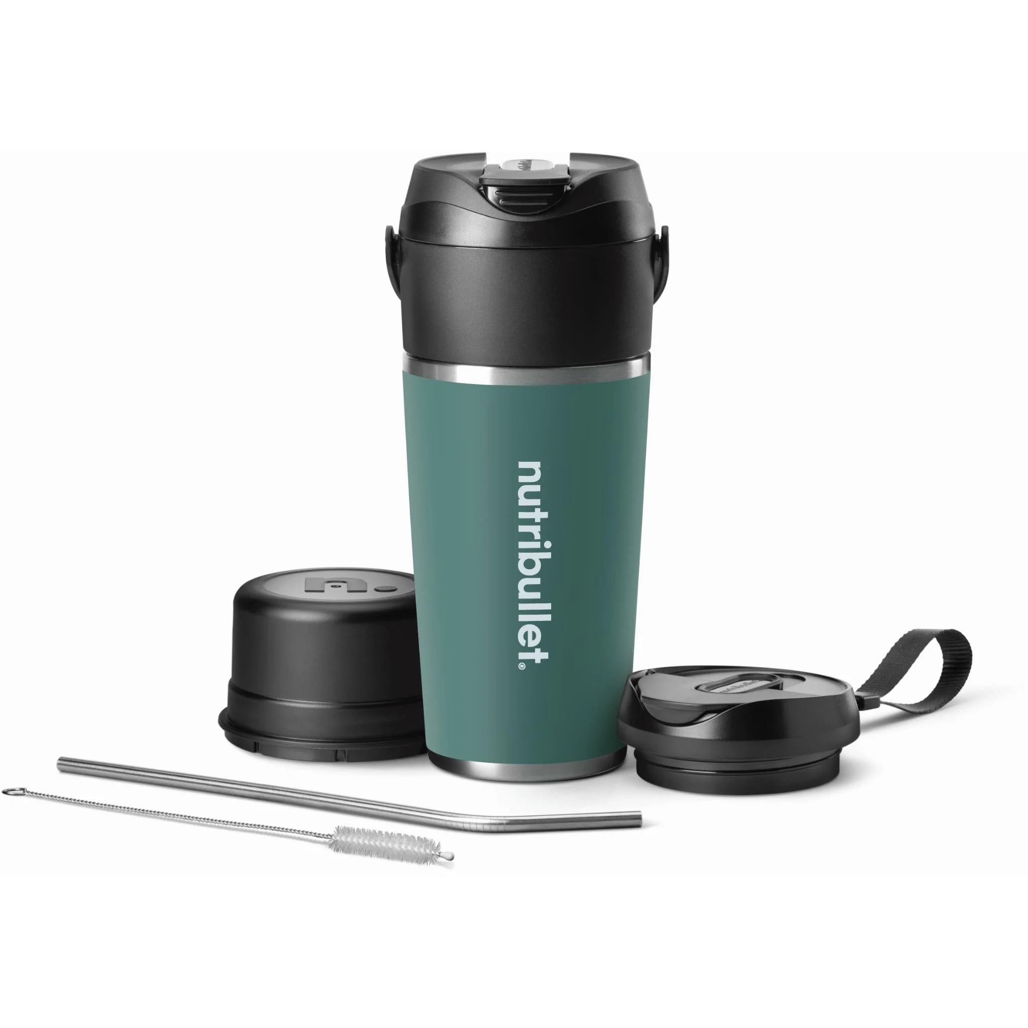 NutriBullet Flip Stainless Steel Portable Blender (Eucalyptus) - Image 2