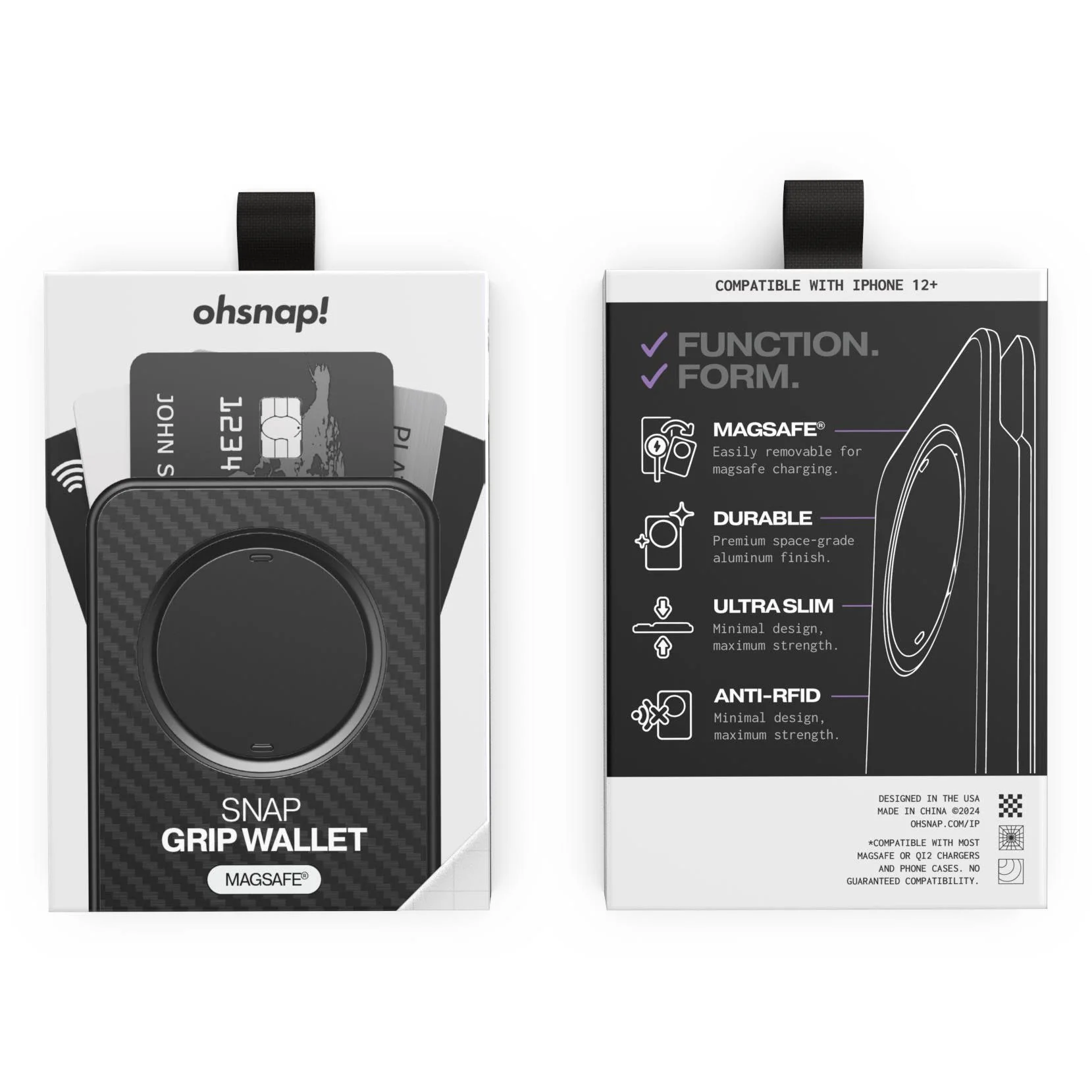 OhSnap! Grip MagSafe Wallet (Black) - Image 7