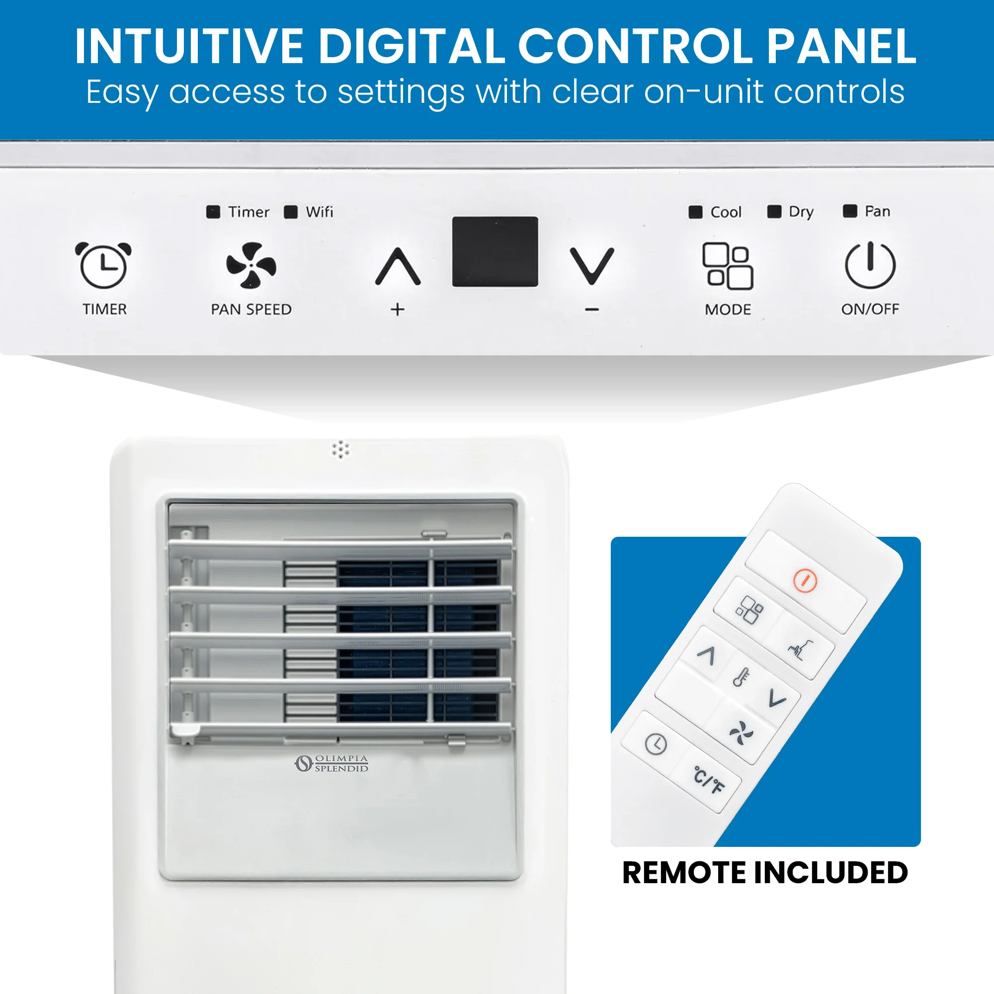 Olimpia Splendid 2.6kW Portable Air Conditioner WiFi Remote PAC9000 - Image 4