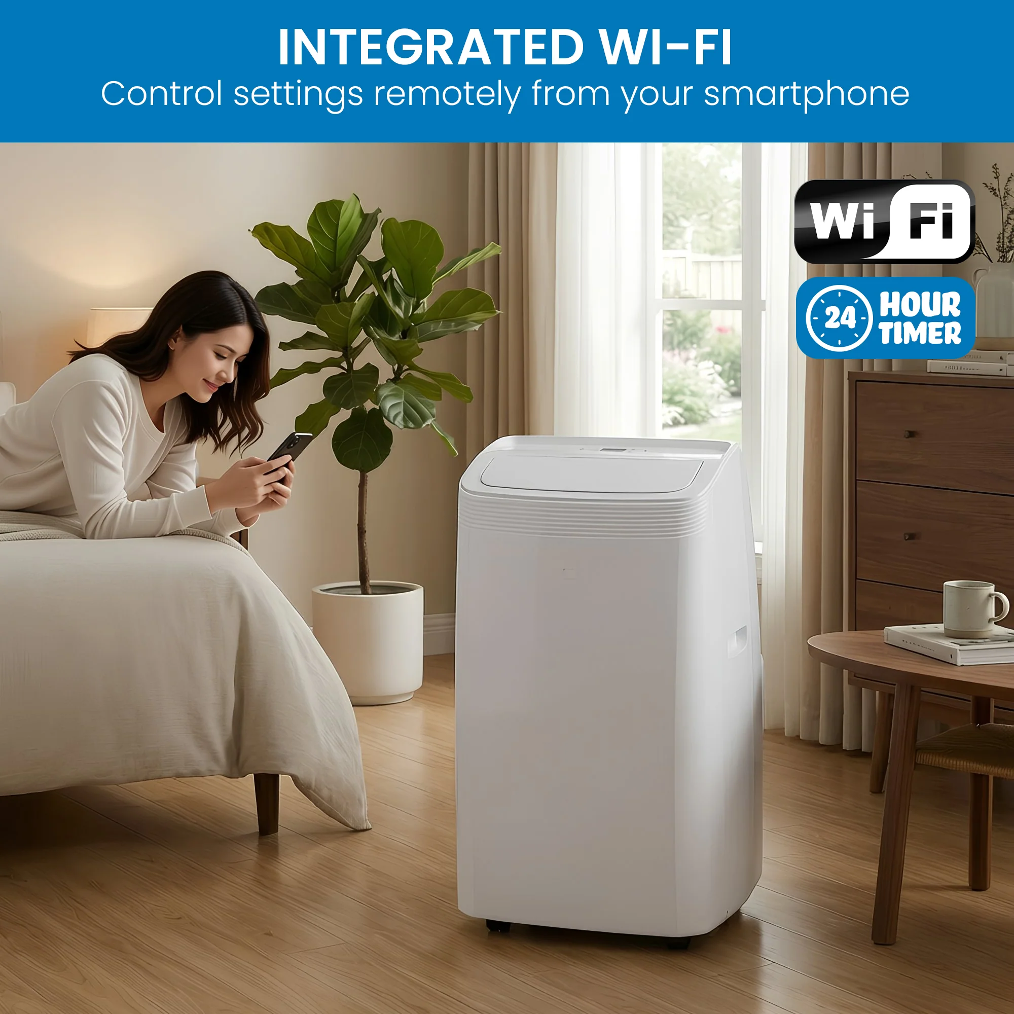 Olimpia Splendid 4.1kW Portable Air Conditioner WiFi Remote SERENITY14 - Image 7
