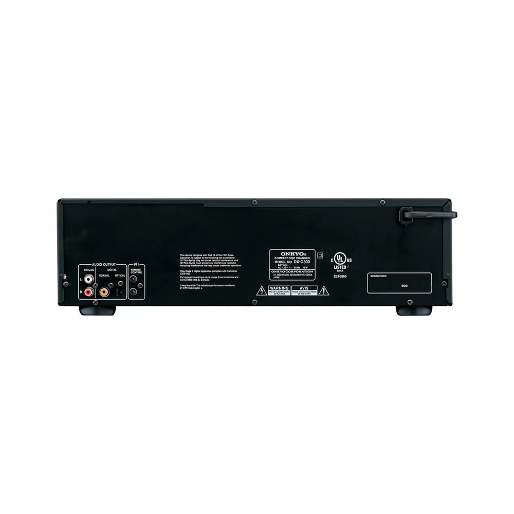 Onkyo DXC390M4 6 Disc 10W CD Player Stereo 13.1x43.2x43.5cm Black - Image 3