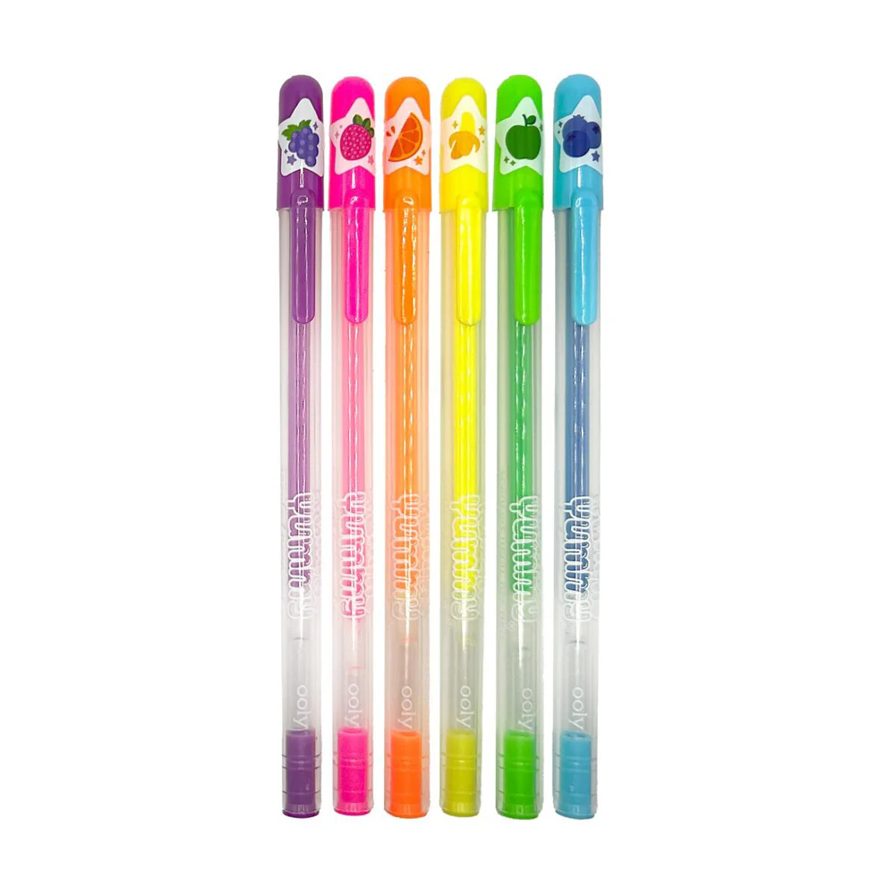 Ooly Yummy Yummy Neon Gel Pens Writing Stationery 3y+ (6-Pack) - Image 2