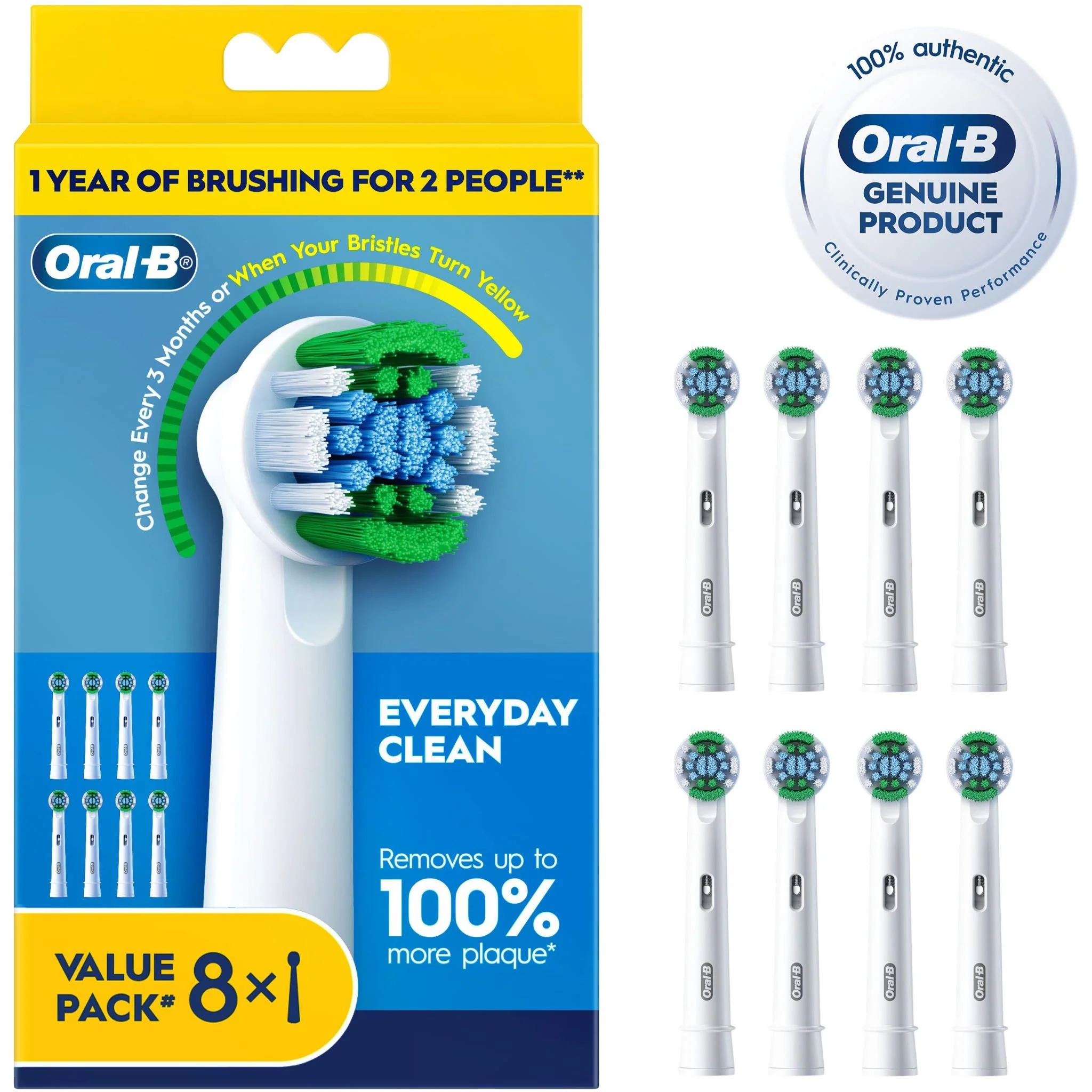 Oral-B Everyday Clean Electric Toothbrush Replacement Brush Heads - Image 7