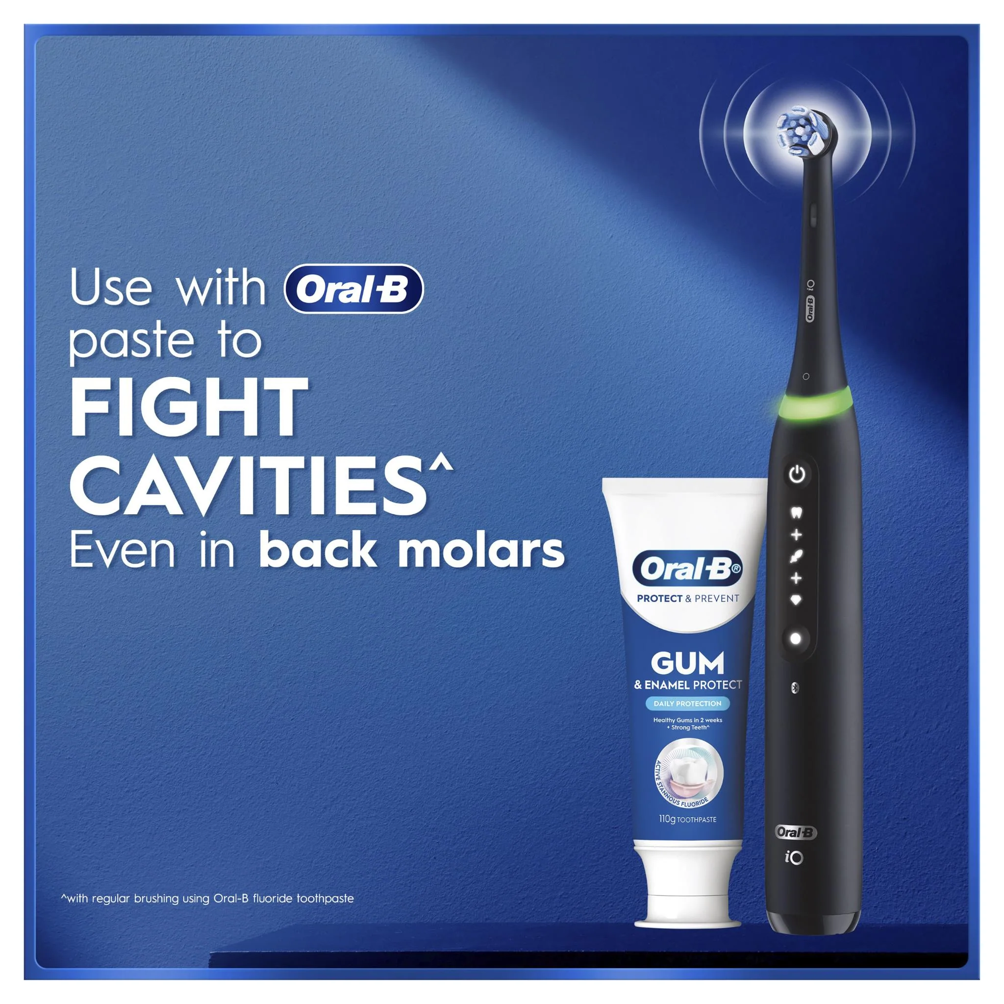 Oral-B iO 5 Personalised Clean Electric Toothbrush with Travel Case and 3 Brush Heads (Matte Black) - Image 9